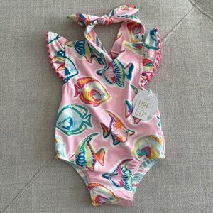 Mud Pie 6-9m swim with swim hair tie